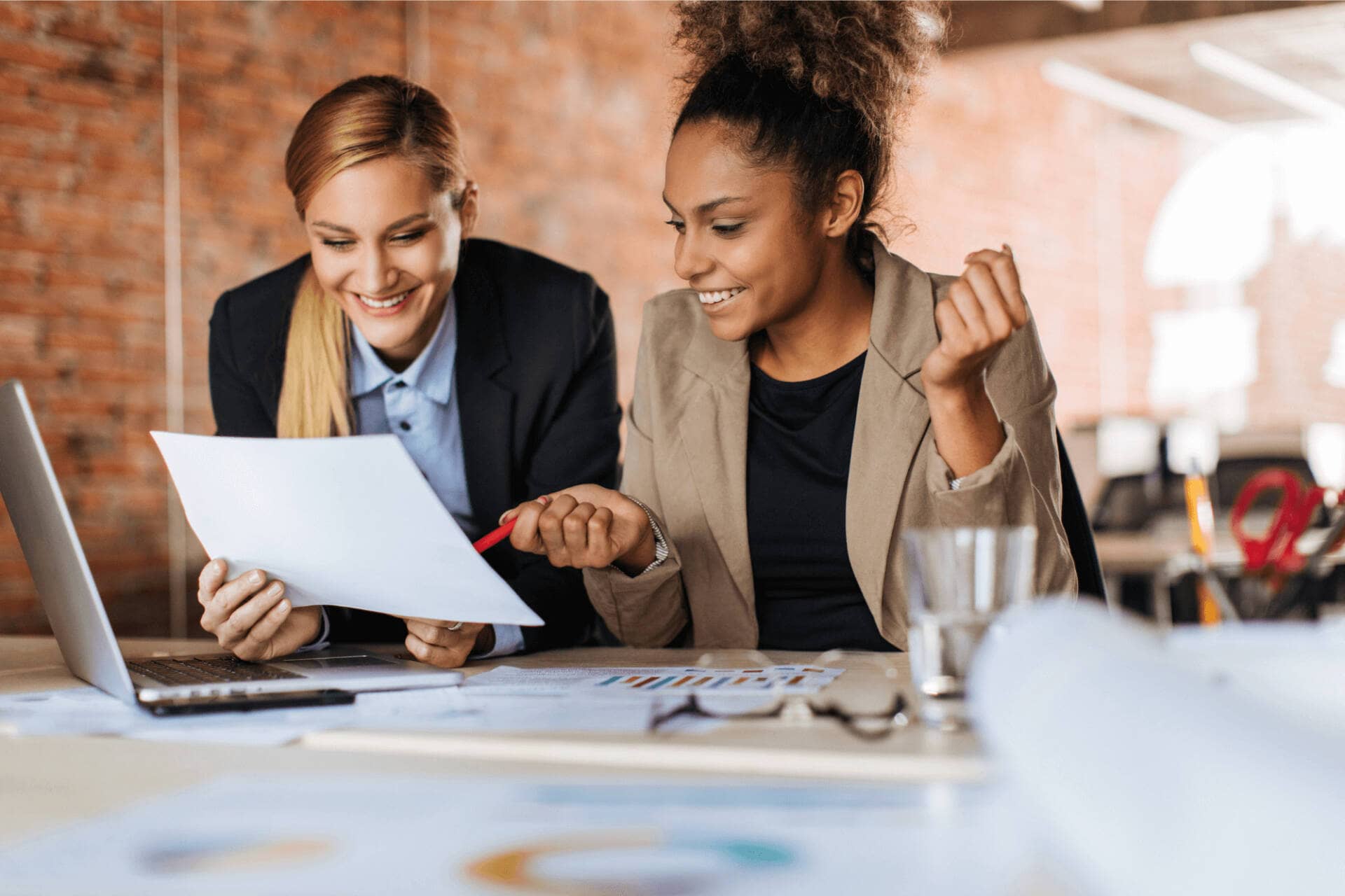 GIS professionals working in an office setting